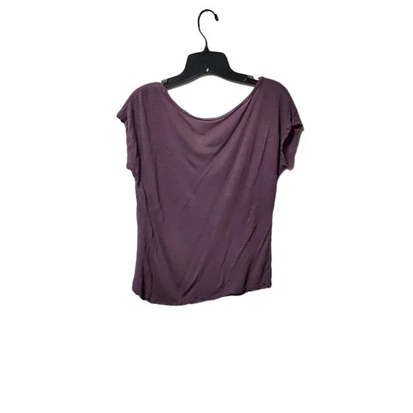 Fifth Sun Purple Short Sleeve Cest La Vie Round Neck Shirt Sz L - Picture 2 of 6